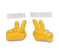 Decoración para casco, en forma de mano amarilla que muestra un gesto , casco de mujer, para mujeres, amigos, adolescentes, motociclistas, ideas de regalo divertidas para