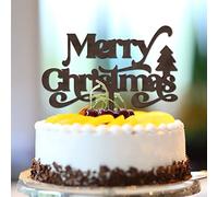 Decoración para cupcakes de Feliz Navidad, con letras de reno, postre, alimentos, frutas, cupcakes, decoración para bodas, horneado nupcial, postre, decoración personalizada, lindo guión festivo, tema