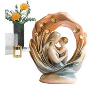 Decoración para el día de la madre - Decoración de mesa de resina conmovedora, decoración del hogar, recuerda la estatua del momento de la compañía para la pared, escritorio el Memorial Day