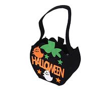 Decoración para el hogar de Halloween, bolsa reutilizable para dulces regalos, compras, eventos, horizonte, póster (F, talla única)