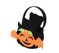 Decoración para el hogar de Halloween, bolsa reutilizable para dulces regalos, compras, eventos, horizonte, póster (C, talla única)