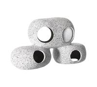 Decoración para esconder escondites de acuario para descansar, criar peceras Betta, cueva de cría de camarones porosa estable, escondites de camarones para acuarios, escondites de camarones de acuario