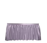 Decoración para faldón de mesa de fiesta, Falda de mesa rectangular con purpurina lentejuelas, decoración cumpleaños y bodas, multicolor, varios tamaños(Purple,12ft 70x426cm)