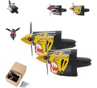 DecoracióN Para La Salida De Aire Del Coche Con DiseñO De AvióN De Combate P-40, Con HéLice Y DiseñO De Morro De TiburóN, Ambientador Para El Coche Con Clip Para Una Frescura Duradera, (2)