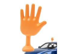 Decoración para las manos - Decoración exterior para coche que agita la mano - Multiusos Gesto Estatua Adhesivo para casco Calcomanía Ornamentos Modelo a mano para hombre mujer, para automóviles y mot