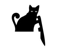 Decoración Para Puerta Con Forma De Gato, Adorno De Madera Para Colgar Sobre Puertas, Arte Decorativo Con Forma De Gato Para Estantes Repisas Dormitorios Estudios Temporada Halloween