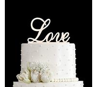 Decoración para tarta de amor, boda, compromiso, despedida de soltera, aniversario, cumpleaños, despedida de soltera, confesión, suministros de decoración para fiestas, espejo plateado acrílico