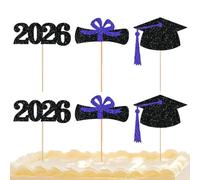 Decoración para tarta de graduación - Papel brillante de una cara | Decoraciones de pasteles para y temáticas | de graduación para ramos y centros de mesa