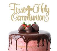 Decoración para tarta para primera comunión - Dios bendición, primera comunión, decoración para bautismo, accesorios para fotos, fiestas de primera comunión