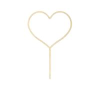 PartyDeco- Tope de corazón de madera, aprox. 23 cm, Color (KPT65-100)