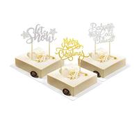 Decoración para tartas con texto en inglés "Baby It's Cold Out", para decoración de fiestas