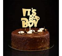 Decoración para tartas con texto en inglés "It's A Boy" para baby shower, decoración personalizada para fiestas de mamá para ser recién nacido, regalos para recién nacidos, color dorado