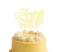 Decoración para tartas con texto en inglés "She's Fresh off the Market", decoración de fiesta de despedida de soltera, color dorado para mujeres, mercado de agricultores, despedida de soltera