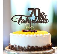 Decoración para tartas de 70 y 70 cumpleaños con nombre personalizado para cualquier edad, número setenta y 70 años, decoración de fiesta de cumpleaños 70 aniversario, regalo de cumpleaños para él