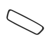 Decoración para Tesla para El Modelo 3/Y Cubierta Espejo Retrovisor Interior Trasero Decoración Embellecedora Gel Sílice Coche Negro/Blanco/meñique/Gris Pegatina(Negro)