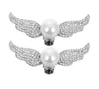 Decoración para Zapatos de Tacón Alas de Ángel en Color Claro | Aleación de Zinc Gemas de Imitación, Estilo Elegante y Moderno, para Bodas y Fiestas