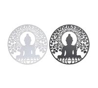 DECORACION PARED METAL 40X1X40 BUDA 2 SURT.