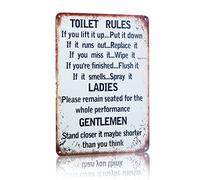 Decoracion Pared Metal De Bar - Decoración De Pared De Metal - Cartel Vintage Decoracion Bar - Decoracion Hogar Vintage Para El Baño (30x20cm) - Carteles Vintage Chapa