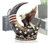 Decoración patriótica del águila del Día de la Independencia, decoración patriótica del águila del 4 de julio, acrílico 2D, exquisita figura de libertad para dormitorio