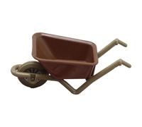 Decoración Pequeña De Carretilla - Figura De La Carretilla De Juguete | Barrow De Rueda En Miniatura | Modelos En Miniatura Casa De Muñecas Barrows Simulación De La Granja Ruedas Barrows Para La Cubie