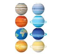 Decoración Planetas 8 Piezas Globos Temáticos de Espacio y Tierra Coloridos