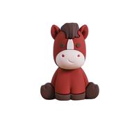 Decoración realista para tartas con temática de granja de cordero, ponis, pollo, pato para niños, decoración de fiesta de cumpleaños