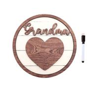Decoración redonda de madera para eventos especiales, decoración de escritorio para mamá, día de la madre, día de la madre