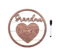 Decoración redonda de madera para eventos especiales, decoración de escritorio para mamá, día de la madre, día de la madre