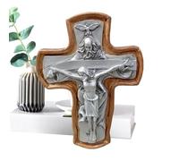 Decoración religiosa de Pascua, letrero de cruz de resina para casa de campo, de escritorio, accesorio de ambiente festivo para boda, jardín, fiesta, granja, porche, sala de estar, día festivo