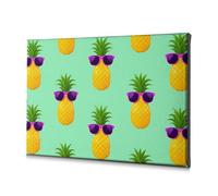 Decoración religiosa de Pascua, piñas de moda con gafas de sol geniales, lienzo decorativo, imagen cristiana de Pascua, decoración para Cuartos, 20 x 30 cm