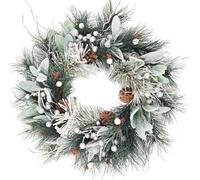 Decoración rústica de la puerta de Navidad, decoración artística de la puerta de Navidad, Front Door Holiday Wreath, Christmas Wreath for Seasonal Decor, Farmhouse Holiday Wreath for Door