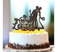 Decoración rústica personalizada para tartas de compromiso de boda con el nombre de la fecha del este, divertida decoración para tartas de novia y novio para boda, aniversario, decoración de pasteles