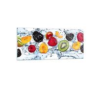 Decoracion Salon Agua frutas alimentos frescos Vidrios decorativos 120x50cm Cuadro Sobre Vidrio Moderno Cocina Cuadros Pared Impresiones Impresión en Cristal Wall Art Prints Grande GAB120x50-2675
