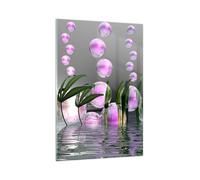 Decoracion Salon Computadora gráficos burbuja Vidrios decorativos 80x120cm Cuadro Sobre Vidrio Moderno Cocina Cuadros Pared Impresiones Impresión en Cristal Wall Art Prints Grande GPA80x120-2329