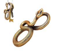 Decoración Serpiente Estatua en Bronce de Animal Afortunado con Acentos de