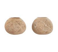 DECORACION SET 2 COCO 15X15X13 TALLADO A MANO 2 SU