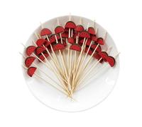 Decoración Tarta 50/100 Uds. Brochetas de perlas for boda, palitos cóctel frutas, comida, Buffet, aperitivos, tenedores, suministros, cumpleaños(100pcs,Style10)