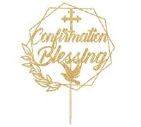 Decoracion Tarta Comunion, Topper mi Primera Comunion, Decoracion Tarta Bautizo, Cake Topper Comunion, para la Decoracion de Bautizos, Primeras Comuniones, Cumpleaños (D)