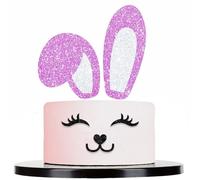 Decoracion Tarta Conejitos, Decoracion Tarta de Pascua, Conejos de Pascua Decoracion, Decoración de Pasteles de Pascua, Conejito Cupcake Toppers para Cumpleaños, Baby Showers, Fiestas de Pascua (G)
