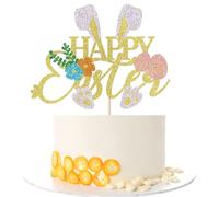 Decoracion Tarta Conejitos, Decoracion Tarta de Pascua, Conejos de Pascua Decoracion, Decoración de Pasteles de Pascua, Conejito Cupcake Toppers para Cumpleaños, Baby Showers, Fiestas de Pascua (B)