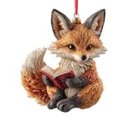 Decoración temática de libro de animales | 2D acrílico adornos colgantes como recuerdo para ratones de biblioteca y lectores, mujeres, niñas, familia, amigos, club