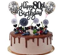 Decoración torta 80 cumpleaños decoración torta topper 80 torta decoración 80 cumpleaños hombre feliz cumpleaños 80 torta decoración 80 años hombre mujer torta decoración 80 cumpleaños hombre negro to