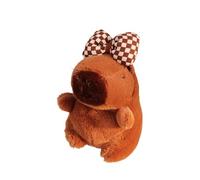 decoración trasera del coche,adornos traseros del coche, Adorno lindo de la felpa de Capybara, Decoración animal de dibujos animados suave, colgante externo de cola de coche para ac