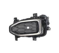 Decoracione faros antiniebla Compatible con VW Para T-ROC Para Deluxe 2017 2018 2019 2020 2021 luz antiniebla delantera luz diurna rejilla malla(Left)