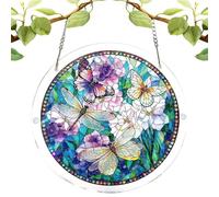 Decoraciones acrílicas para rompecabezas - Colgantes Prisma 20,3 X 20,3 Cm, Estéticos | Elegante artesanía colgante para porche y patio, para cumpleaños, , vacaciones, salón,