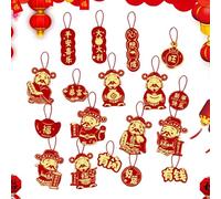 Decoraciones Año Nuevo Chino 2026 Caballo,Colgante De | Conjunto De 18 Piezas De Chinos - Para Decoración Del Hogar, Fiestas, Celebración Y Salón En El Festival De