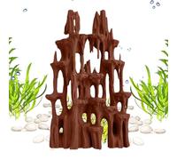 Decoraciones de Acuario - Naturales de terrario | Decoración de Reptiles para Anfibios, Escalada, hábitat, araña, camarones, Serpiente, Barba o dragón, 13 x 3,4 x 20,3 cm