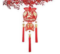Decoraciones de Año Nuevo vietnamita 2025,Decoración de Año Nuevo vietnamita | de decoración del año de la serpiente,Colgante de pompón para la fiesta de primavera, decoraciones colgantes del