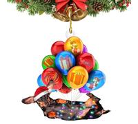 Decoraciones de árbol de Navidad para perros, adorno de árbol de Navidad resistente a los golpes para Navidad | Fácil instalación Dachshund Christmass Decoration, 2D Acrylic Dachshund Ornament, Dogs