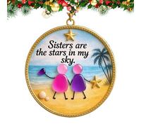 Decoraciones de árboles de Navidad, Amistad Trailer 'Árbol de Navidad, tráiler acrílico 2D para casa, área al aire libre, decoración de vacaciones, celebración familiar, salón, patio, etc